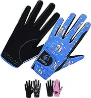 [Jayefo] Kids Equestrian Horse Riding Gloves Kids Youth Children Horseback Gardening Bike Outdoor Soccer Girls Riding Sports