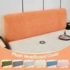 Plush Stretch Bed Headboard Cover Bed Head Slipcover Soft Backrest Protector