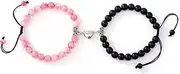 [ZAHSY] BFF Bracelets for 2 Best Friend Friendship Gifts for Women Men Couples Gifts for Him and Her Matching Magnetic Bracelets for Couple Best Friend Bracelet for 2