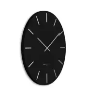 LUCA BLACK 60 CM SILENT WALL CLOCK