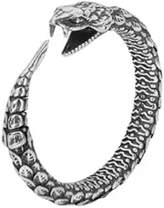 [Generic] S925 Silver Lapis ring ~ TVD The Originals Mikaelson family Hope's Ouroboros sign ~ Animal Snake Norse Viking Ring Fashion Jewelry ✬✬✬By Fantasy World✬✬✬, Sterling Silver, No Gemstone