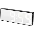 LED Mirror Alarm Clock USB Digital Table Re Mirrored Decoration SuppliesRectangu
