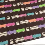 豬豬日本拼布 CHINO 古家悅子設計款 火車 棉麻布料材質
