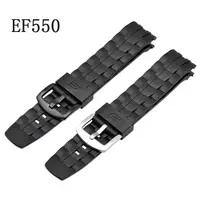 在飛比找蝦皮購物優惠-EDIFICE 適用於卡西歐大廈系列錶帶 EF-550 EF