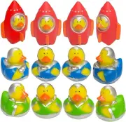 Cool Space Explorer Rubber Duckies (2") Standard Size. (12 Pack) Rubber Ducks