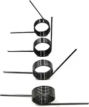 V-Spring,Torsion Spring,10pcs Wire Diameter 1.0mm Small Torsion Spring V-Shaped Spring Outer Diameter 5-12mm Angle 60 90 120 180 Degrees (Color : 1.0x6.5mm 3 Laps (90 Degrees))