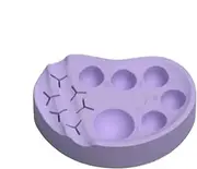 Eyelash Perm Lamination Container - Makeup Mixing Palette, Lash Lift Silicone Palette | Portable Lash Lift Accessories Tint Mixing Tool, Multifunction Tray with Tool Holders for Brow Lamination