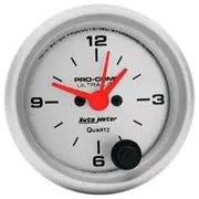 Autometer Ultra Lite Clock Quartz Analogue - 2 1/16 Inch, AU4385