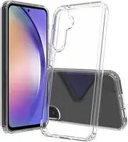[ZUSLAB] Clear Case for Galaxy A55 Case Slim Hybrid Shockproof Translucent Protective Cover for Samsung (2024) - Clear