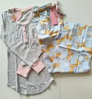 PETER ALEXANDER Long Sleeve PJs Pyjamas Set BNWT Dachshund XS 6-8 Cotton Pant