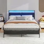 Queen Bed Frame with Headboard,Metal Platform Bed Frame Queen Size with