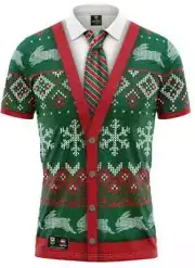 South Sydney Rabbitohs 2021 NRL XMAS Polo Shirt Sizes S-5XL BNWT