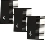 VICASKY Musical Boys and Girls 3pcs Music Manuscript Paper Notebook Piano Staff Guitar Sheet Music Book