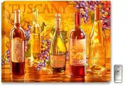 Glow Décor Tuscan Bottles Illuminated Wall Art