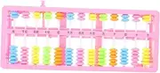HONMEET Colorful Bead Arithmetic Abacus Portable Plastic Counting Tool for Educational for Addition Subtraction Multiplication Division Present for Teachers Collectors