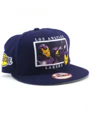 New Era LA Lakers Iron Man 9fifty Snapback Hat NBA Adjustable Marvel Comics NWT