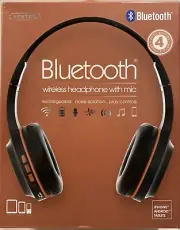 Sentry Bluetooth Wireless Headphone With Mic (BROWN) (BT105)