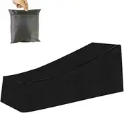 Reyoung Sunlounger Cover Waterproof, 2pcs-Black Outdoor Lounger Cover Heavy Duty 210D Lounger Set Cover (210 * 75 * 40-80CM)