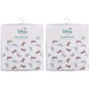2x Disney Cats Themed Print Size Cot Fitted Sheet Bedding Baby Nursery Decor