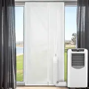 Door Seal for Mobile Air Conditioners, 90 * 210 cm Air Conditioner Window Door Weatherstrip Caulk Kit, Easy to Install No Drilling Required for All Do