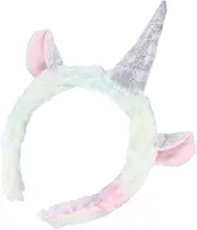 [PAMINGONO] Gradual Tie-dye Unicorn Hairband Hair Band Funny Made for Adults Children Photo Prop for Holiday Party Attire
