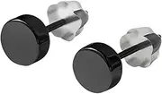 [Tiyoha] Bioceramics Ear Stud for All Metal-Sensitive Ears Fit Women Men Hypoallergenic Ceramic Round Stud Earrings for Newly Pierced Ears 6mm No Nickel No Silver No Gold No Metal