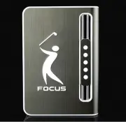 FOCUS Automatic Cigarette Case Dispenser with Built in Torch Lighter