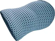 FwQoFvk Lumbar Support Pillow, Memory Foam and Polyester Lower Back Pillow, Ergonomic Lumbar Cushion for Bed Sofa Office Chair Car Seat 46x23x11 cm