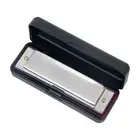 10 Hole Blues Harmonica Harmonica C Key Harmonica Silver W7W36219