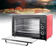 48L Electric Countertop Pizza Oven, Double-Layer Smart Convection Multi-Function Oven, with Baking Tray and Wire Rack, 70-230 ℃ Adjustable Temperature, 30 Min Timer, for Restaurants and Home Use