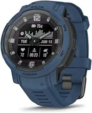 Garmin Instinct Crossover Solar Analog Smartwatch for Men, Tidal Blue