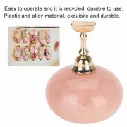 Manicure Display Practice Stand Shelf Nail Art Tip Holders Magnetic Golden B FAD
