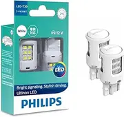 PHILIPS 11065ULWX2 Ultinon LED T20 W21W 12V White Wedge globes - boxed pair