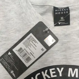 野獸國 正版 授權 米奇 足球 黑白 灰白色 米奇 米老鼠 迪士尼 零碼 成人 短袖 上衣 圓領 T恤 衣服
