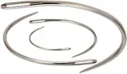 4 Pcs/Set Heavy Duty Durable Curved Leather Hand Sewing Needles Repairing Weaving Crafts Sewing Needles Set