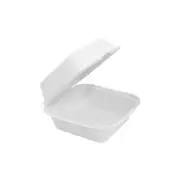 Eco Friendly Takeaway Clamshell 6" Sugarcane Bagasse for Ham Burger 400 pcs