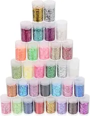 Angoily Bottles Nail Art Sequins Shining Glitter for Easy to Use Manicure Decor Paillette for Creative Nail Designs Portable and Lightweight for Go