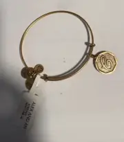 ALEX & ANI Letter "C" Charm Bracelet Rafaelian Gold - NEW WITH TAGS