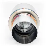 Blox Racing Mini Race Muffler - Inlet: 2.5'' Tip: 76.2mm BXEX-00103 Universal