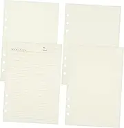 SECFOU A5 Binder Paper Inserts 6 Hole Punched Loose Leaf Notepad Dotted Lined Paper Refills