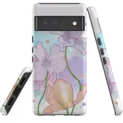 For Google Pixel 6 Pro Case Tough Protective Cover Watercolour Floral