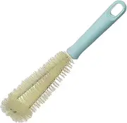 Baby Bottle Brush - Bottle Cleaning Brush | Ergonomic Short Handle Spiral Cup Cleaner | Multipurpose Portable Cup Scrubber for Tumbler Glasses Flasks Mugs Containers Vase Glassware