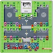 Montessori Magnetic Car Alphabet Parking Maze Board Learning Toy for Kids Toddlers