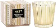 [NEST New York] Scented 3-Wick Candle, Crystallized Ginger & Vanilla Bean - 21.2 oz - Up to 100-Hour Burn Time - Reusable Glass Vessel