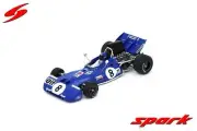 1:43 SPARK Tyrrell F1 004 #8 France Gp 1972 Patrick Depailler S7219 Model