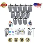 Versatile 12 oz Vacuum Insulated Travel Tumblers with Lid & Straw – Gray Finish