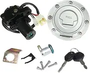 MPVPDLDZPN Fit For Yamaha YZF R1 R6 R6S FZ6 FJR1300 Motorcycle Ignition Switch Lock Fuel Gas Cap Key Set 2005-2011
