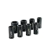8 Pcs of Chicane 3/4" Drive 6Pt Metric Deep Impact Socket Set - Cr-Mo Steel