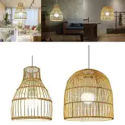 Rattan Lampshade Rattan Basket Lamp Shade Lamp Light Fixtures Cover Pendant