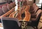 36"x72" Epoxy Resin Dining Table Top Handmade Acacia Wooden Living Room Decors